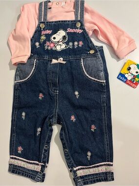 Baby Snoopy Overall Set